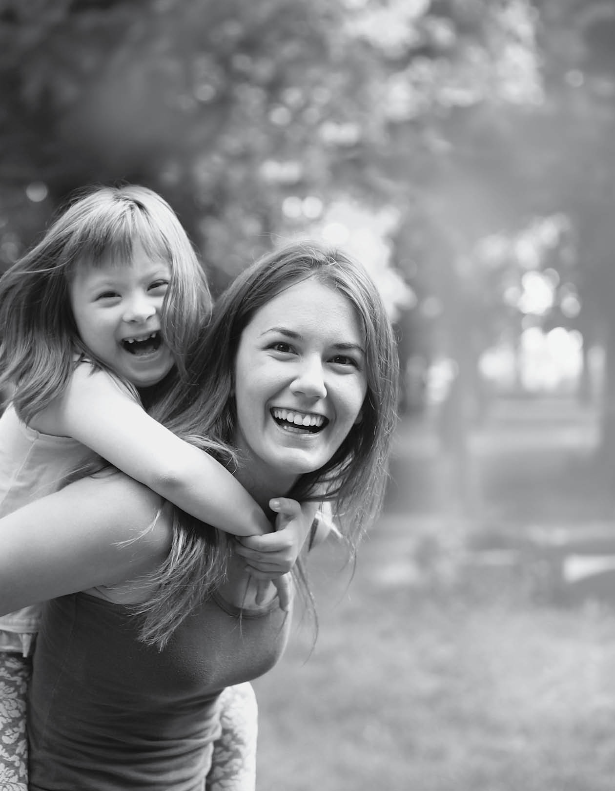 Little girl with special needs enjoy spending time with mother