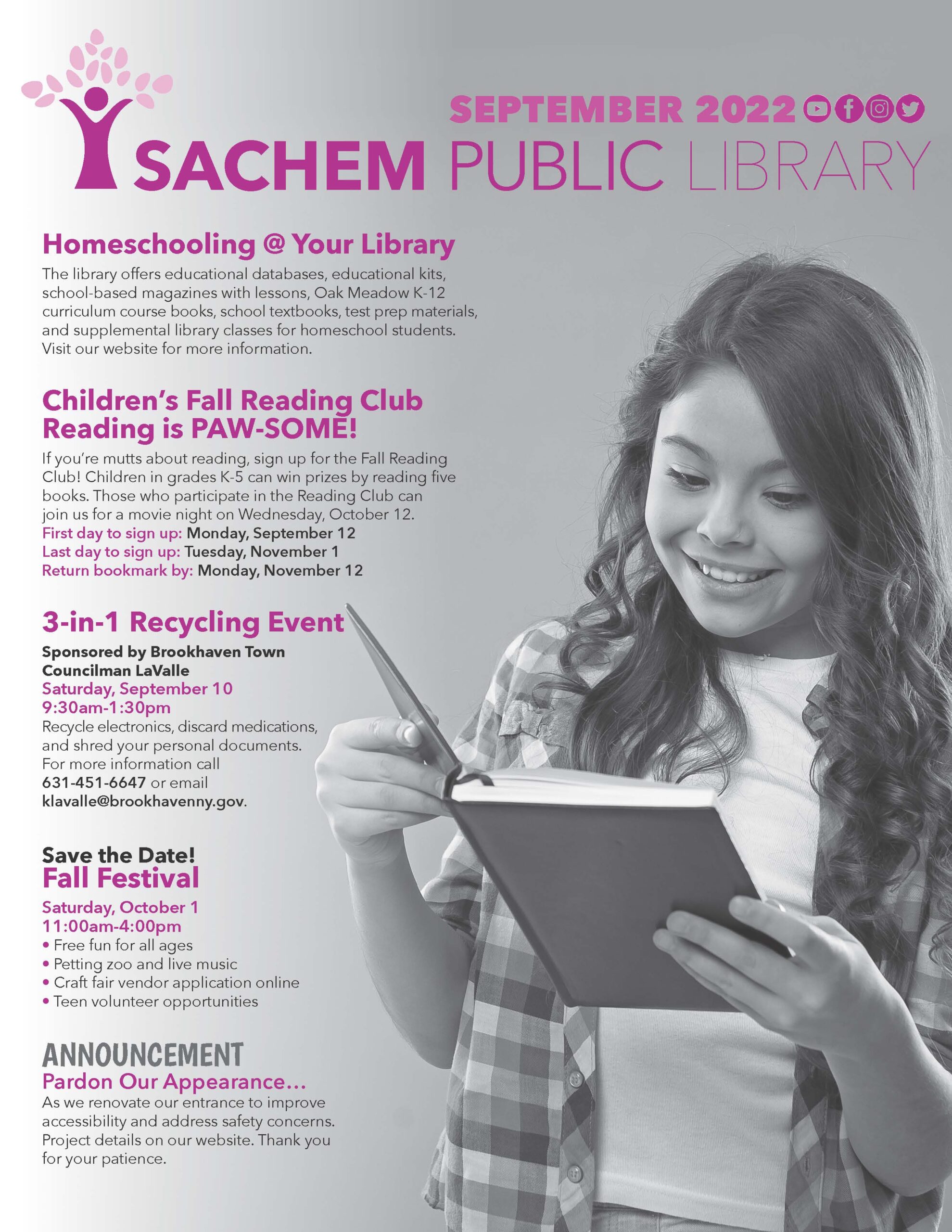 September 2022 Sachem Public Library