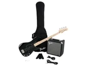 4 string bass and amp