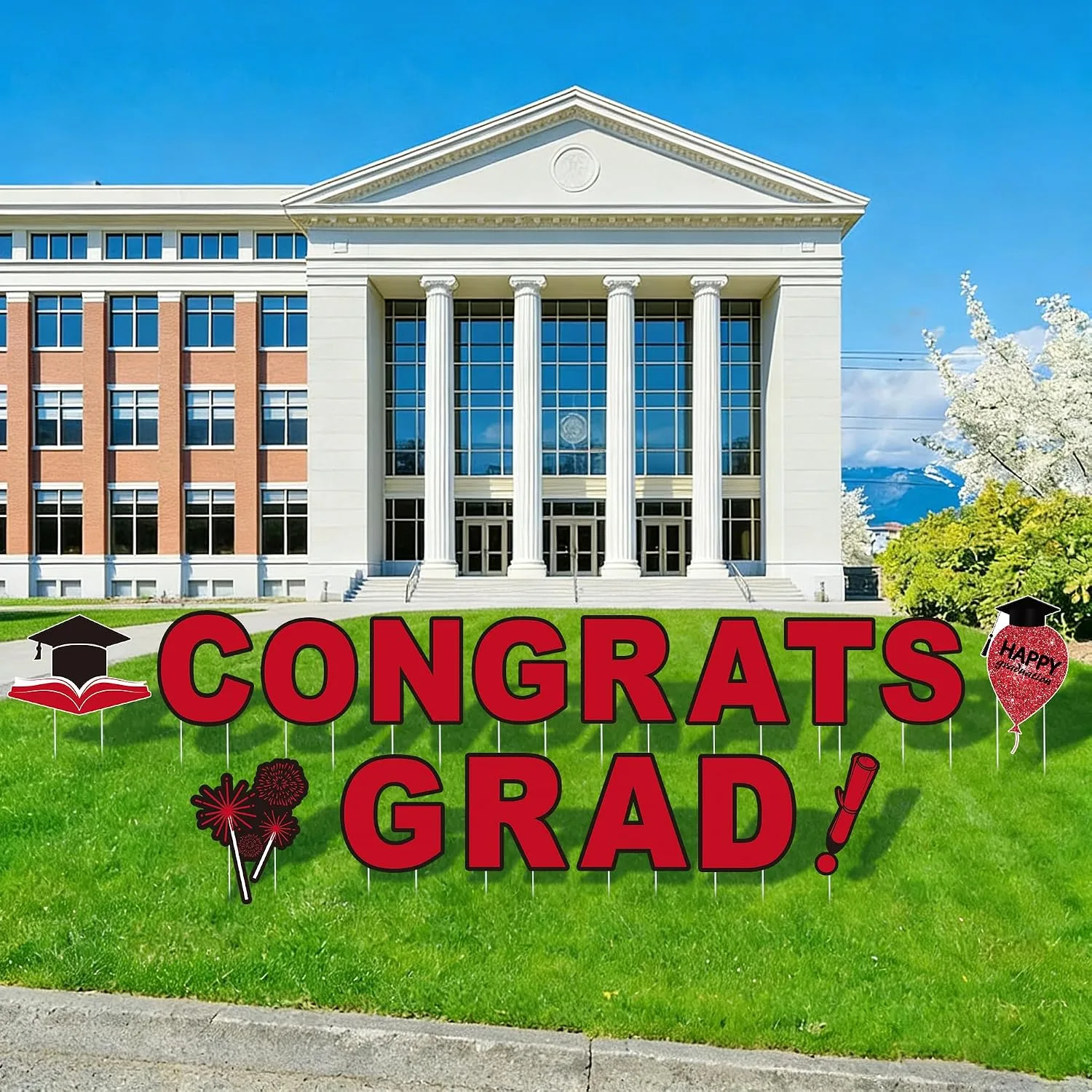 graduation lawn signs