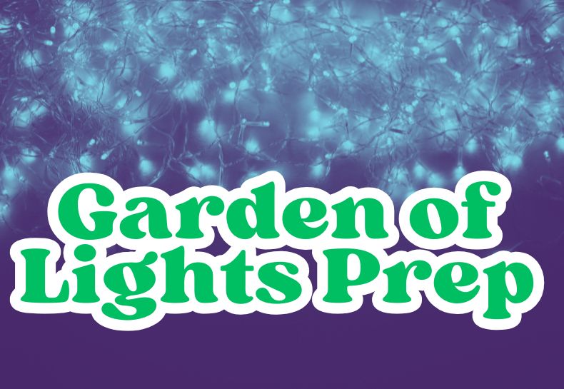 Pop-up Community Service: Garden of Lights Prep