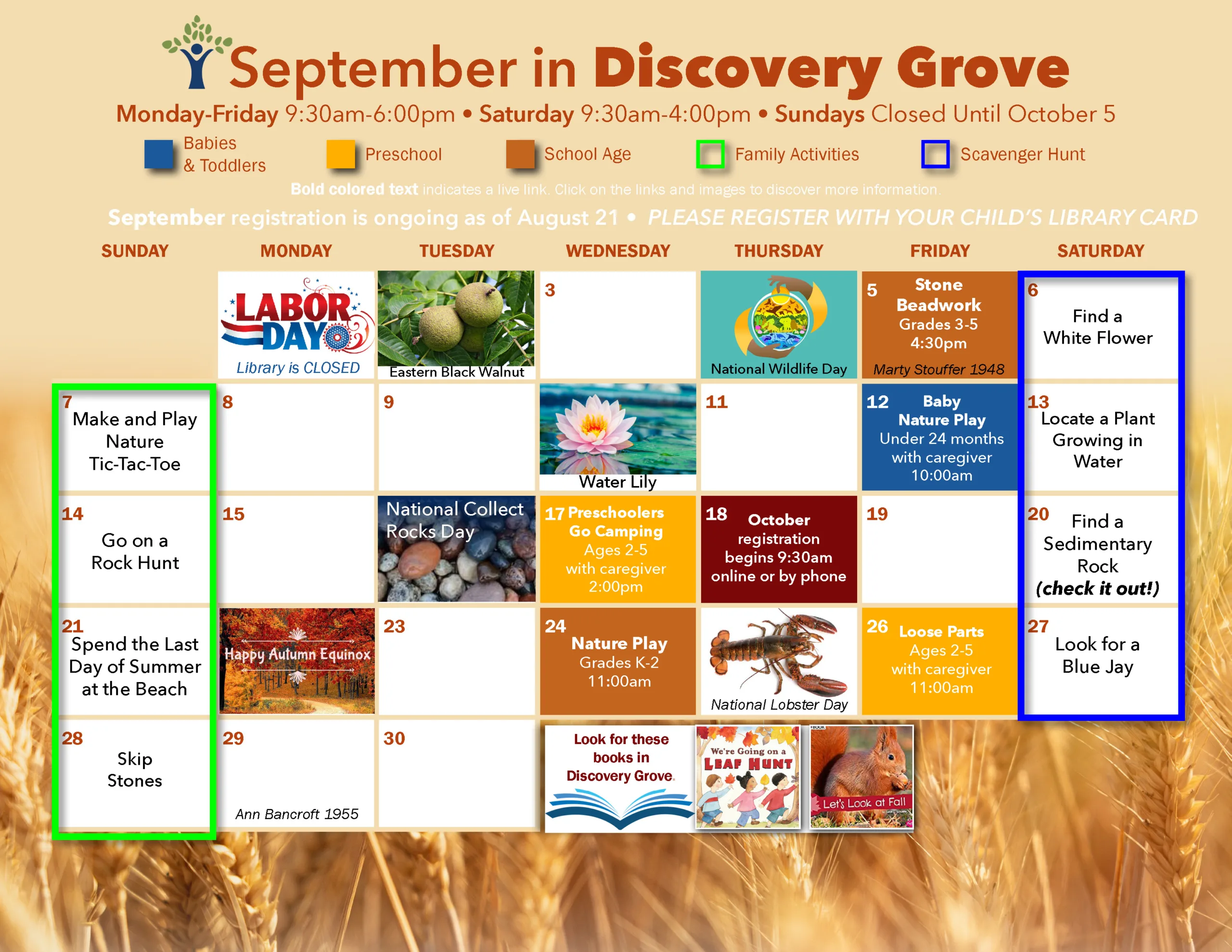 September in Discovery Grove